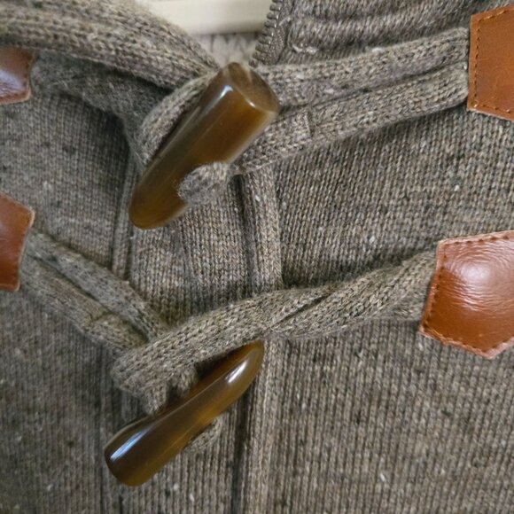 Bench Chilbe Sherpa Jacket Wool Blend Zip Snap Toggle Closure Thumb Holes Size M - Picture 6 of 12